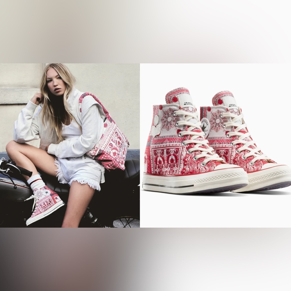 Isabel Marant Converse Wedge Hi-Top Sneakers